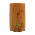 Allin Exporters DT-108LW Aromatherapy Diffuser Essential Oil 4 in 1 to Purify, Ionize, Humidify & Spread Aroma Ultrasonic Humidifier Cool Mist with 7 Color Changing LED Lights (70ml, Light Wood)