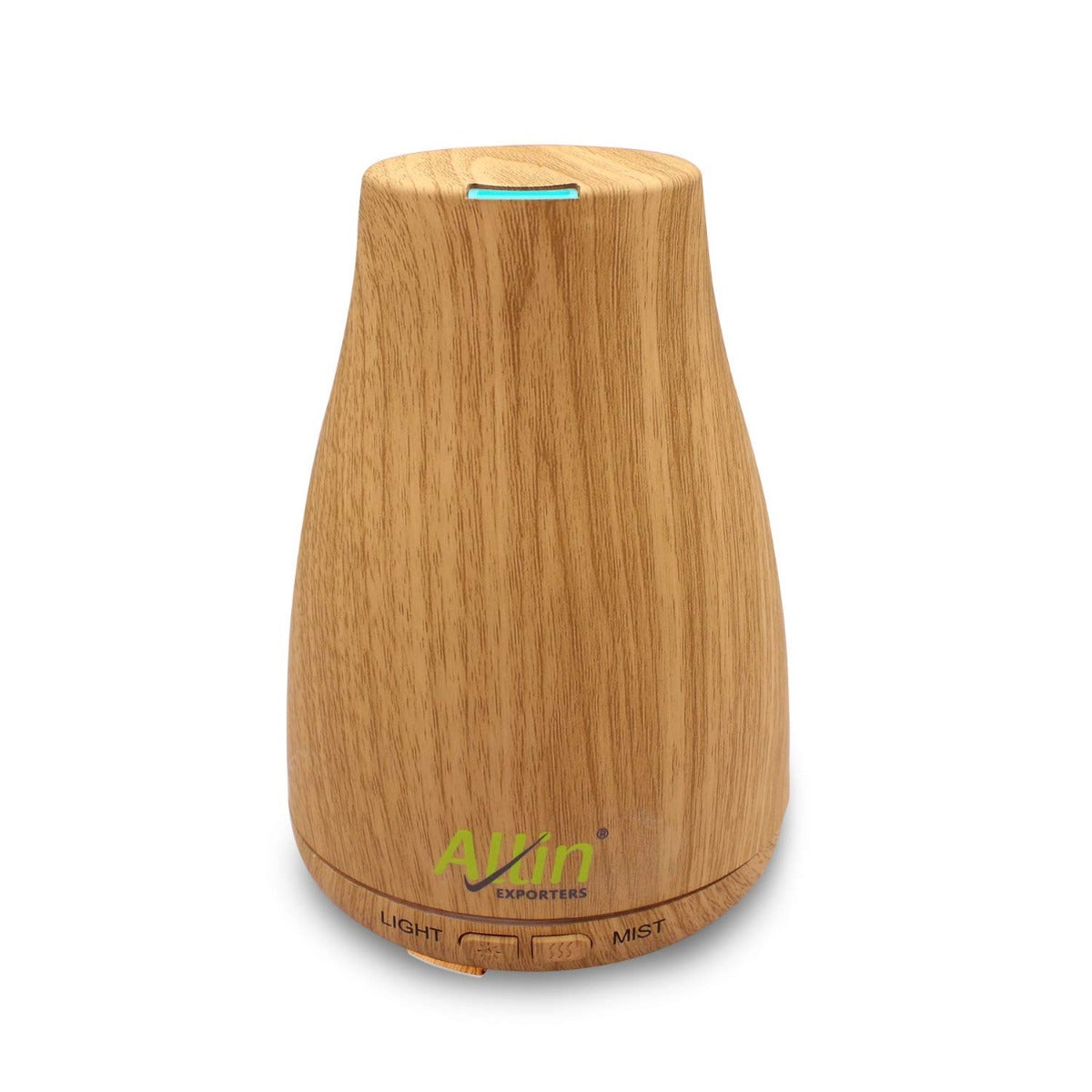 Allin Exporters DT-105LW Aromatherapy Diffuser Essential Oil 4 in 1 to Purify, Ionize, Humidify & Spread Aroma Ultrasonic Humidifier Cool Mist with 7 Color Changing LED Lights (200ml, Light Wood)