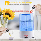 Allin Exporters Humidifier with Touch Screen for Cold and Cough, Easy Top Fill Ultrasonic Cool Mist Room for Baby Bedroom Night Light (3.5 Litre, 10 to 12 Hour Continuous Running time) (2027A- Blue)