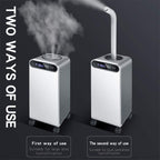 Allin Exporters J-1903 Industrial Humidifier with UV Sterilization Commercial Ultrasonic Air Purifier with Remote Control & Timer for Indoor Office & Home (15L, White & Grey)