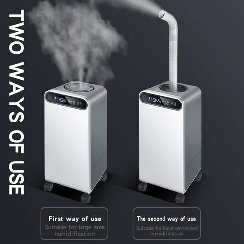 Allin Exporters J-1903 Industrial Humidifier with UV Sterilization Commercial Ultrasonic Air Purifier with Remote Control & Timer for Indoor Office & Home (15L, White & Grey)