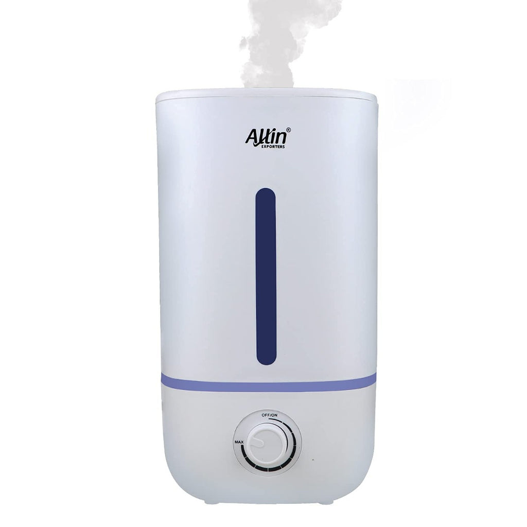 Allin Exporters J2023 Ultrasonic Humidifier Cool Mist Air Purifier for Dryness, Cold & Cough Large Capacity for Room, Baby, Plants, Bedroom (4.3L)