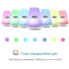 Allin Exporters DT-1508B 100ml 2 in 1 Ultrasonic Humidifier & Essential Oil Aroma Diffuser Cool Mist with 7 Color LED Lights