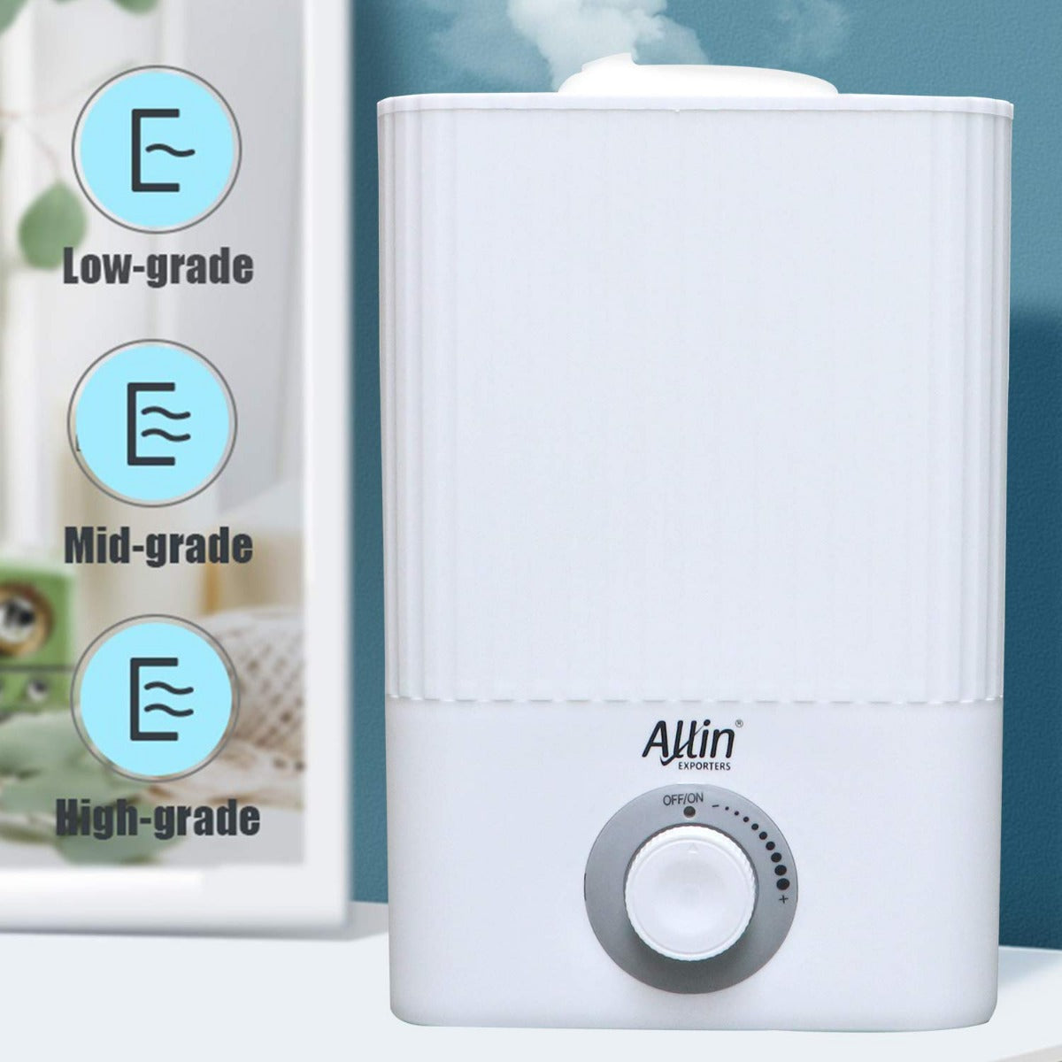 Allin Exporters ZM2020 Humidifier Cool Mist Ultrasonic Aroma Diffuser Essential Oil Overnight for Large Room Area Baby Bedroom Office (5.5 L)