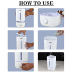 Allin Exporters J2023 Ultrasonic Humidifier Cool Mist Air Purifier for Dryness, Cold & Cough Large Capacity for Room, Baby, Plants, Bedroom (4.3L)