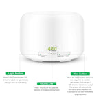 Allin Exporters DT-168W Aromatherapy Diffuser with Wireless Remote Essential Oil 4 in 1 to Purify, Ionize, Humidify & Spread Aroma Ultrasonic Humidifier with Timer Cool Mist with 7 Color Changing LED Lights (500 ML with remote)