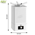 4 Way Cool Mist Ultrasonic Humidifier 360 Degree Air Purifier for Home Office Bedroom Baby Room (11 L, White)