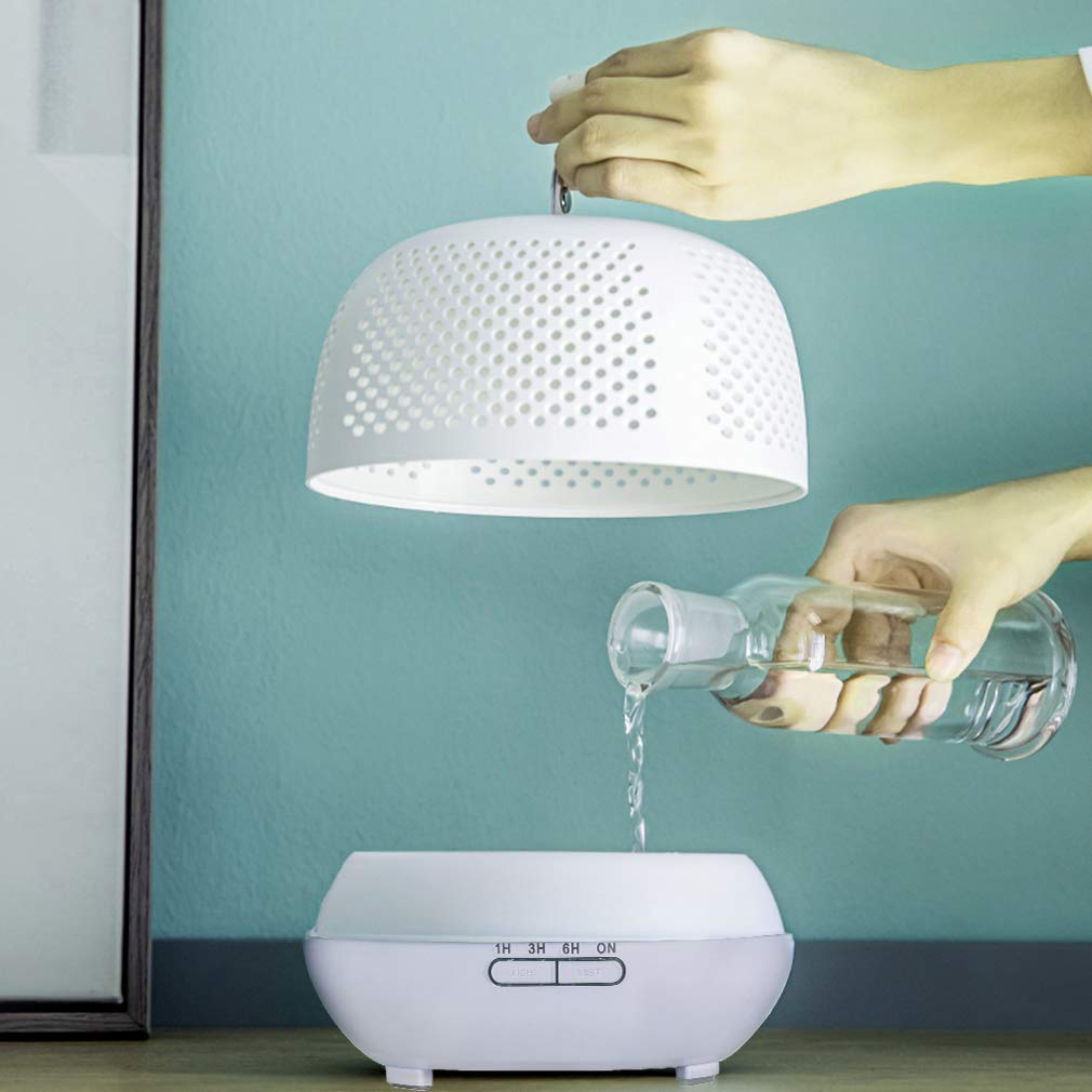 Allin Exporters S2 4 in 1 Aromatherapy Essential Oil Diffuser Ultrasonic Humidifier with 7 Color Changing LED Lights for Air Purification & Aroma Spreading for Home Office Bedroom Baby Room (400ml, Random Color)