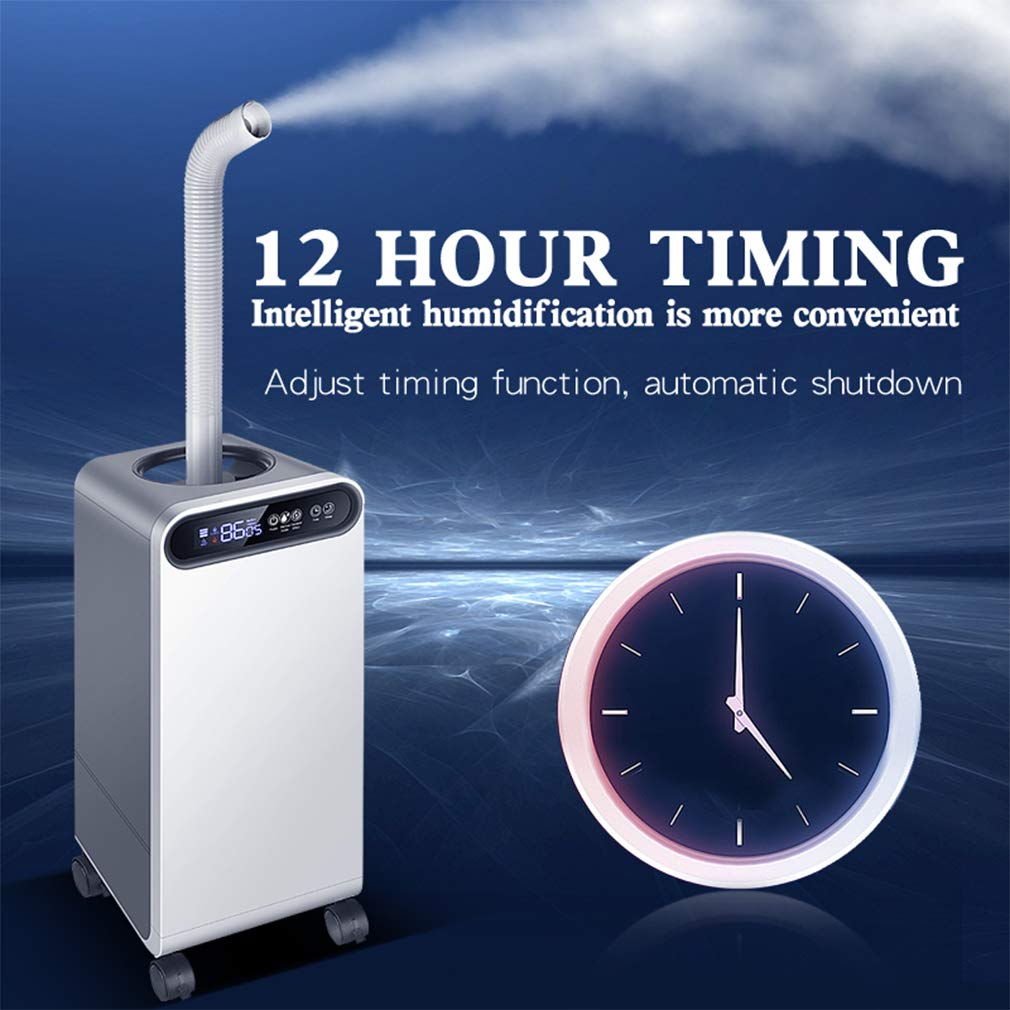 Allin Exporters J-1903 Industrial Humidifier with UV Sterilization Commercial Ultrasonic Air Purifier with Remote Control & Timer for Indoor Office & Home (15L, White & Grey)