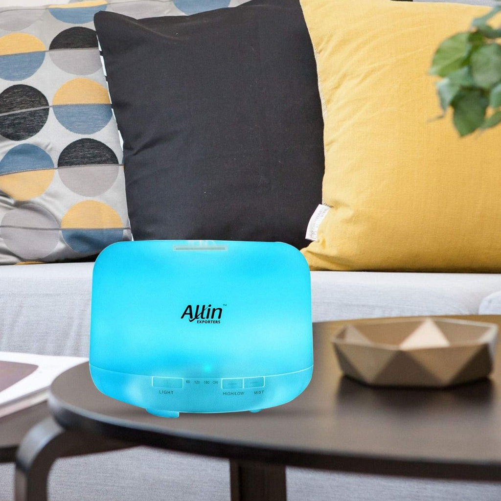 Allin Exporters DT-168G 500 ml Ultrasonic Humidifier & Essential Oil Aroma Diffuser with Timer and 7 Colorful LED Light Modes
