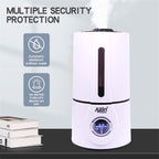 Allin Exporters J816 Ultrasonic Humidifier Cool Mist Air Purifier with Remote Control & Digital LED Display for Dryness, Cold & Cough Large Capacity for Room, Baby, Plants, Bedroom (3L)