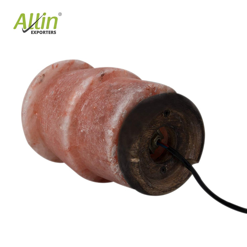 Allin Exporters Natural Himalayan Rock Salt Lamp Decoration and Air Purifying 15 W Indenscent Bulb for Lighting
