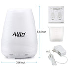 Allin Exporters DT-1508B 100ml 2 in 1 Ultrasonic Humidifier & Essential Oil Aroma Diffuser Cool Mist with 7 Color LED Lights