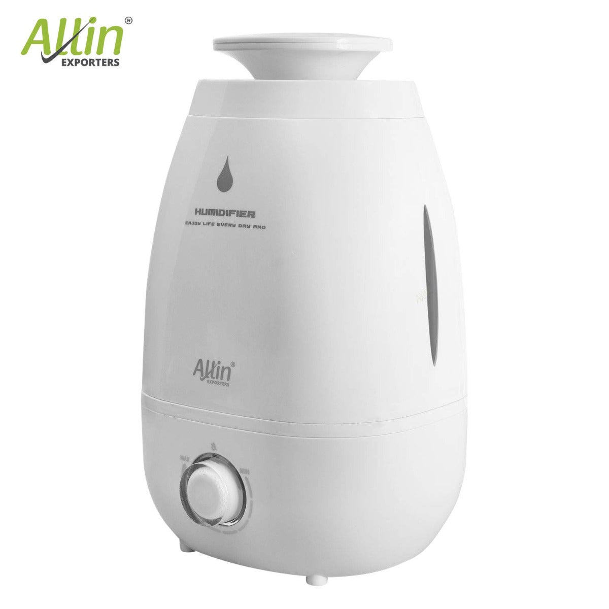 H-182 Cool Mist Ultrasonic Humidifier with Adjustable Mist and Waterless Auto-Off (5.2 L)