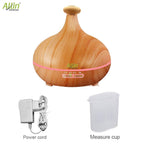 Allin Exporters DT-502LW Aromatherapy Diffuser Essential Oil 4 in 1 to Purify, Ionize, Humidify & Spread Aroma Ultrasonic Humidifier Cool Mist with 7 Changing LED Lights (500ml, Light Wood)