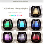 Allin Exporters DT-506H Aromatherapy Diffuser Essential Oil 4 in 1 to Purify, Ionize, Humidify & Spread Aroma Ultrasonic Humidifier Cool Mist with 7 Color Changing LED Lights (500ml, Dark Wood)