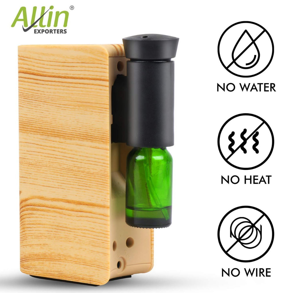 Allin Exporters Waterless Essential Oil Aroma Diffuser Air Purifier Wireless & Portable Rechargeable Aromatherapy Nebulizer for Home Car Office Yoga Spa (3W)