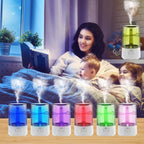 Allin Exporters Humidifier with Touch Screen for Cold and Cough, Easy Top Fill Ultrasonic Cool Mist Room for Baby Bedroom Night Light (3.5 Litre, 10 to 12 Hour Continuous Running time) (2027A- Blue)