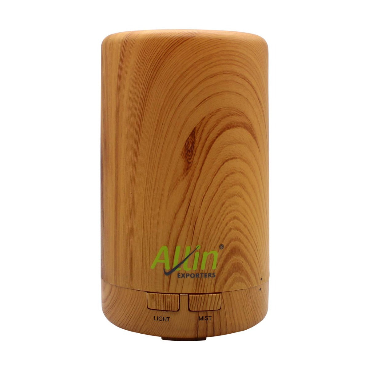 Allin Exporters DT-108LW Aromatherapy Diffuser Essential Oil 4 in 1 to Purify, Ionize, Humidify & Spread Aroma Ultrasonic Humidifier Cool Mist with 7 Color Changing LED Lights (70ml, Light Wood)