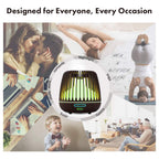 Allin Exporters DT-506H Aromatherapy Diffuser Essential Oil 4 in 1 to Purify, Ionize, Humidify & Spread Aroma Ultrasonic Humidifier Cool Mist with 7 Color Changing LED Lights (500ml, Dark Wood)