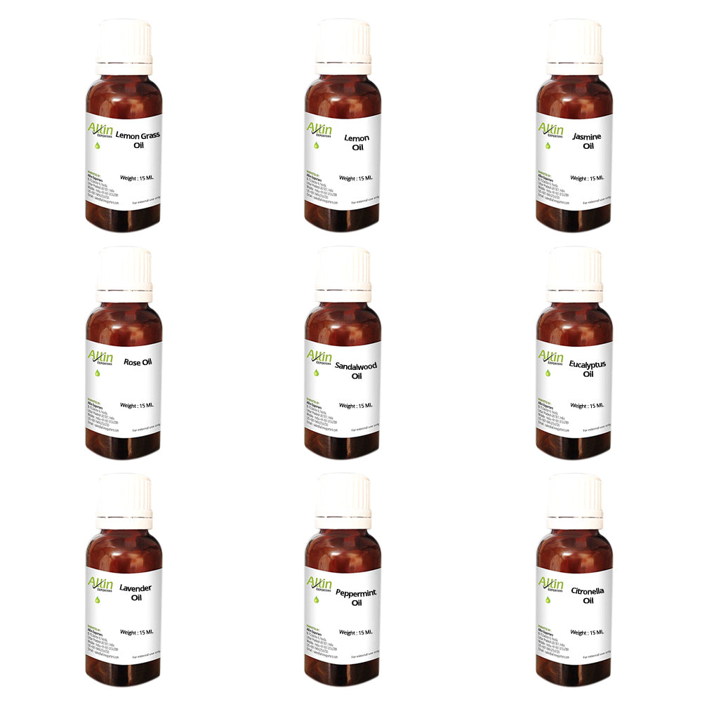 9 in 1 Combo Aromatherapy Therapeutic Grade Aroma Essential Oils for Diffuser and Oil Burner