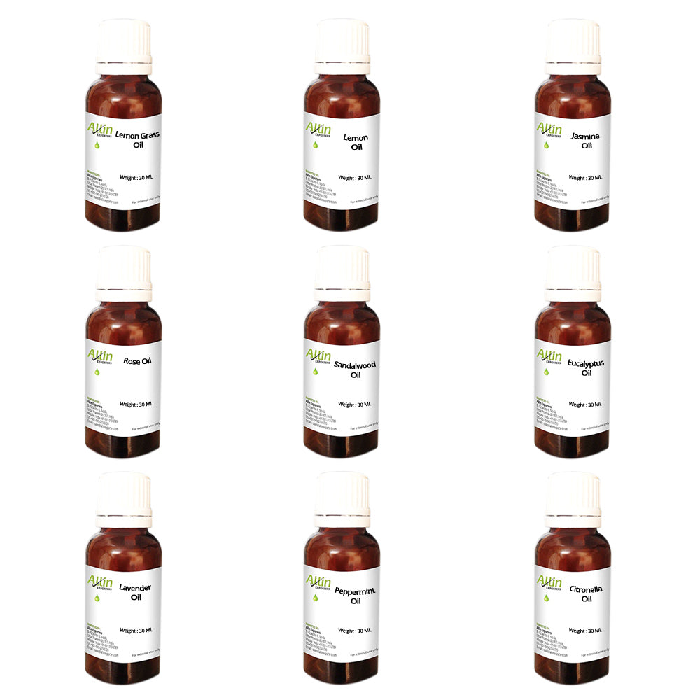 9 in 1 Combo Aromatherapy Therapeutic Grade Aroma Essential Oils for Diffuser and Oil Burner