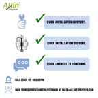Allin Exporters 15 Stage Shower Filter Tap Hard Water Softener with Replaceable Multi-Stage Cartridge Activated Carbon for Chlorine Removal, Skin & Hair Conditioning