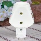 Pluggable Ceramic Oil Aroma Diffuser Burner Night Lamp (Colour May Vary)