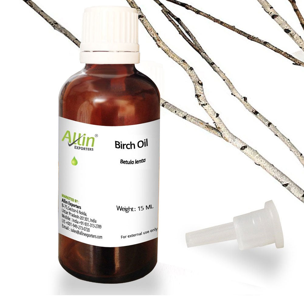 Allin Exporters Birch Oil - 100% Pure Therapeutic Grade Essential Oil