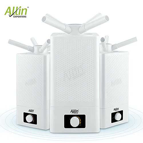 4 Way Cool Mist Ultrasonic Humidifier 360 Degree Air Purifier for Home Office Bedroom Baby Room (11 L, White)