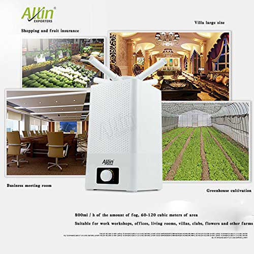 4 Way Cool Mist Ultrasonic Humidifier 360 Degree Air Purifier for Home Office Bedroom Baby Room (11 L, White)