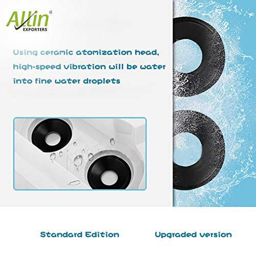 4 Way Cool Mist Ultrasonic Humidifier 360 Degree Air Purifier for Home Office Bedroom Baby Room (11 L, White)