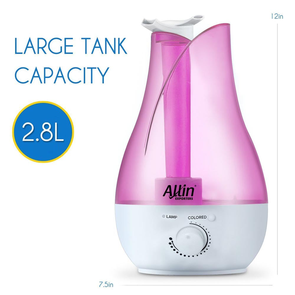 Designer Ultrasonic Humidifier Air Purifier - 2.8 Liters / 1 Gallon