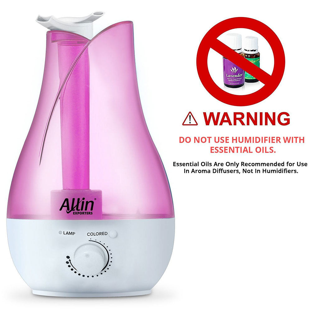 Designer Ultrasonic Humidifier Air Purifier - 2.8 Liters / 1 Gallon