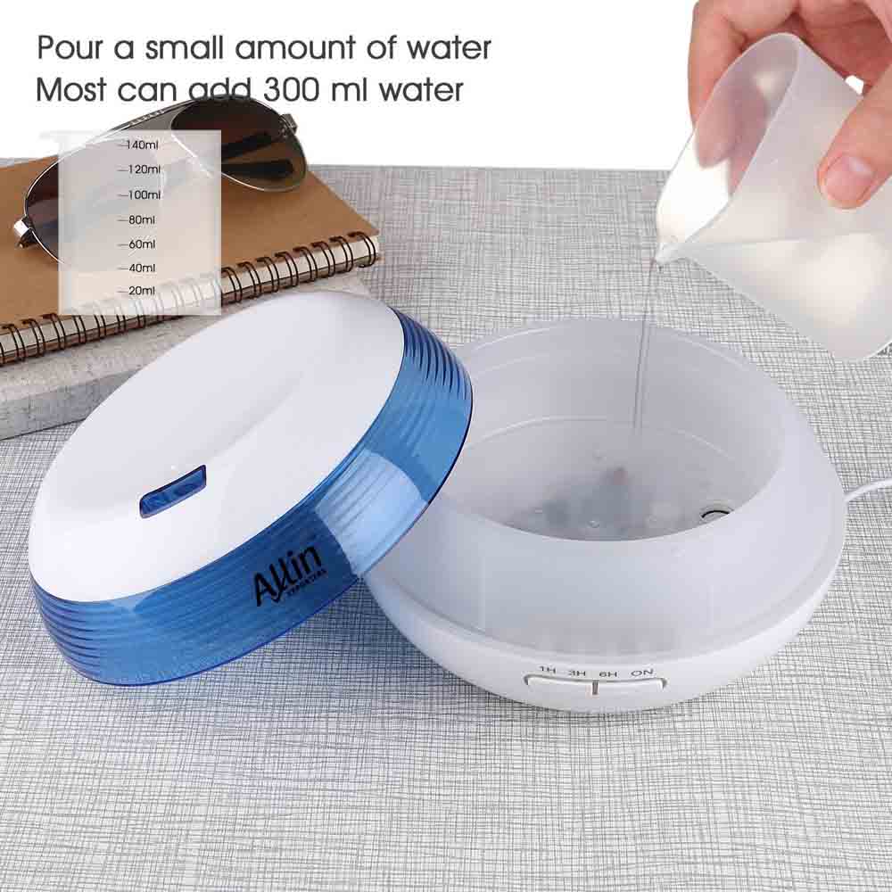 2 in 1 Cool Mist Ultrasonic Aroma Diffuser and air Humidifier (1513) - 300 ML