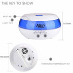 2 in 1 Cool Mist Ultrasonic Aroma Diffuser and air Humidifier (1513) - 300 ML