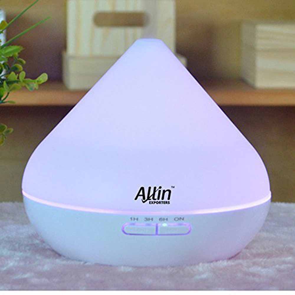 Allin Exporters Ultrasonic Essential Oil Diffuser Aromatherapy Diffuser 300ml, 7 Color LED Lights - (1516)