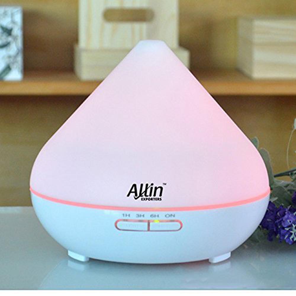 Allin Exporters Ultrasonic Essential Oil Diffuser Aromatherapy Diffuser 300ml, 7 Color LED Lights - (1516)
