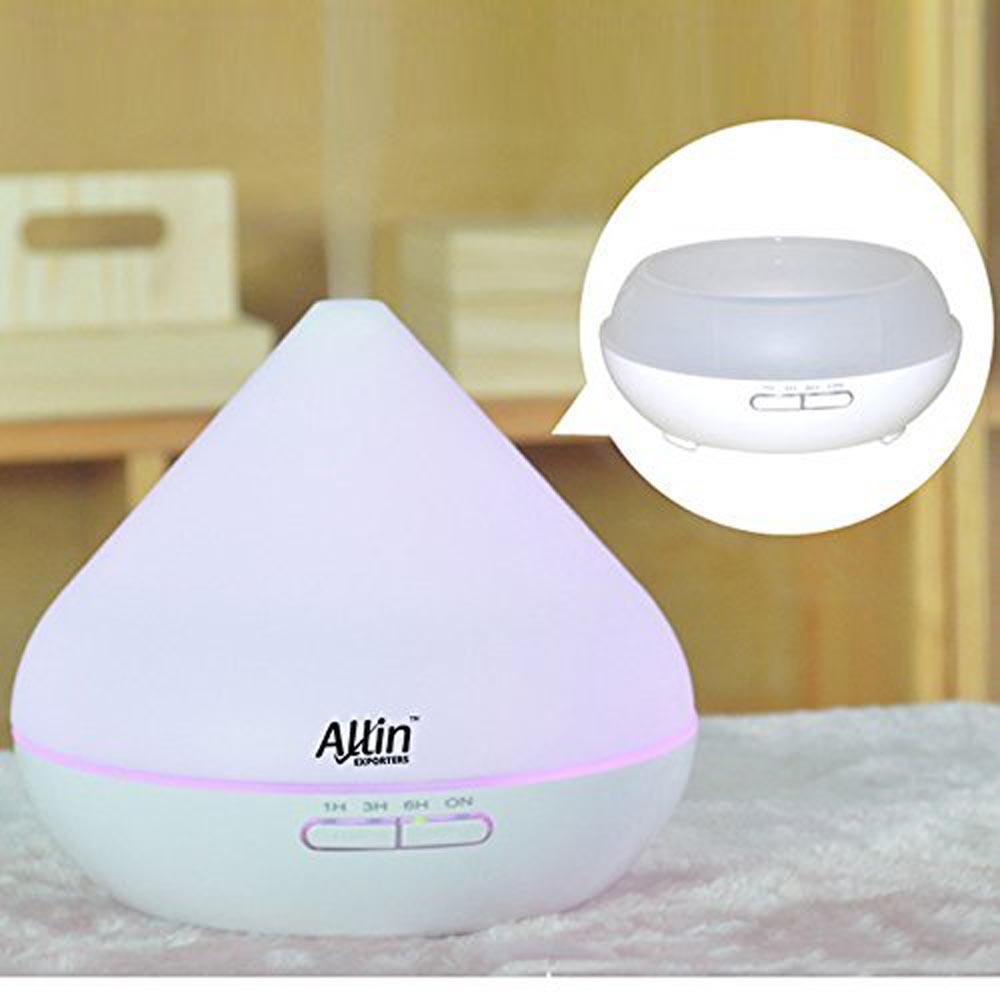 Allin Exporters Ultrasonic Essential Oil Diffuser Aromatherapy Diffuser 300ml, 7 Color LED Lights - (1516)