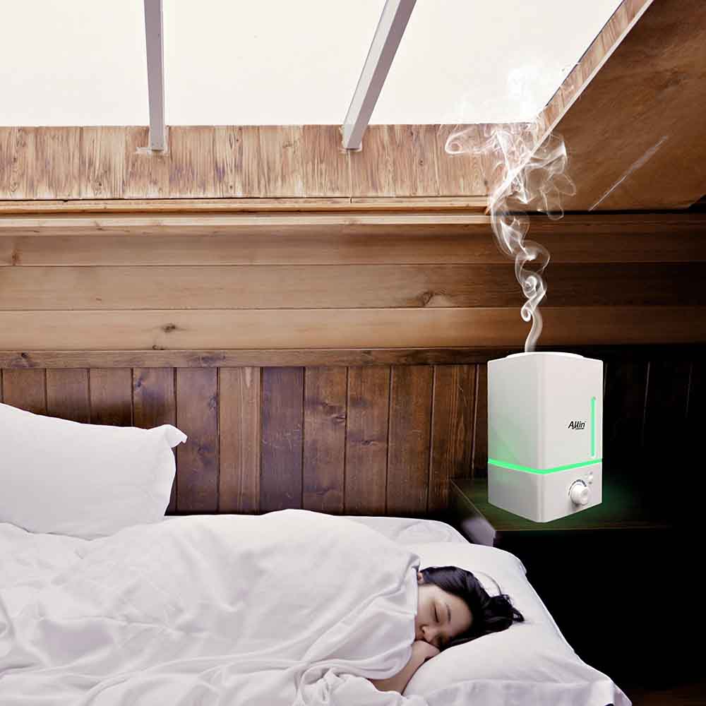 Allin Exporters DT-1618 1500 ml Aroma Diffuser & Ultrasonic Humidifier with 3 Colorful Lights Safe to Use with Essential Oils