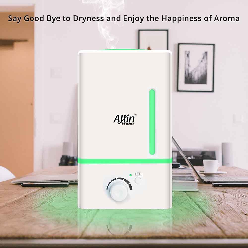 Allin Exporters DT-1618 1500 ml Aroma Diffuser & Ultrasonic Humidifier with 3 Colorful Lights Safe to Use with Essential Oils