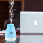Allin Exporters Ultrasonic Aroma Diffuser and Humidifier 2 In 1 - Cool Mist Oil Diffuser with 100ml Tank Capacity 6 Different Colorful Lights - Ultrasonic Technology Electronic Humidifier to Diffuse Essential Oil and Humidify Interiors - (DT-1508C)