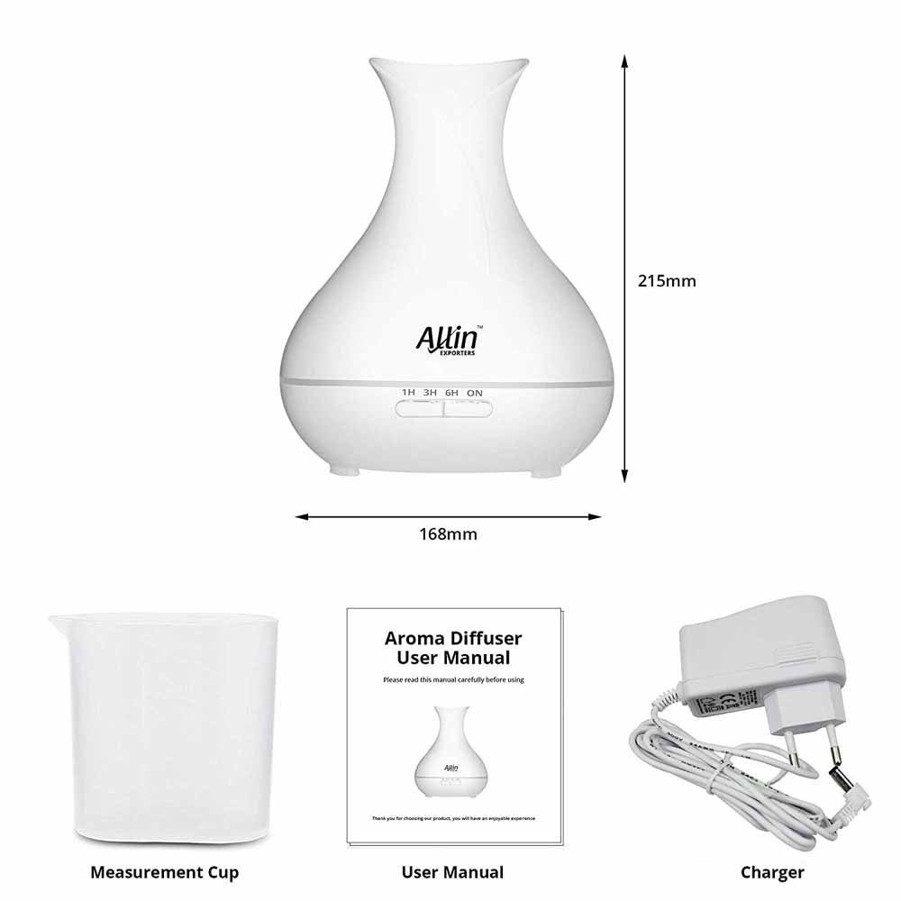 2 in 1 Ultrasonic Aroma Diffuser and Humidifier (DT-1522) - 400 ML