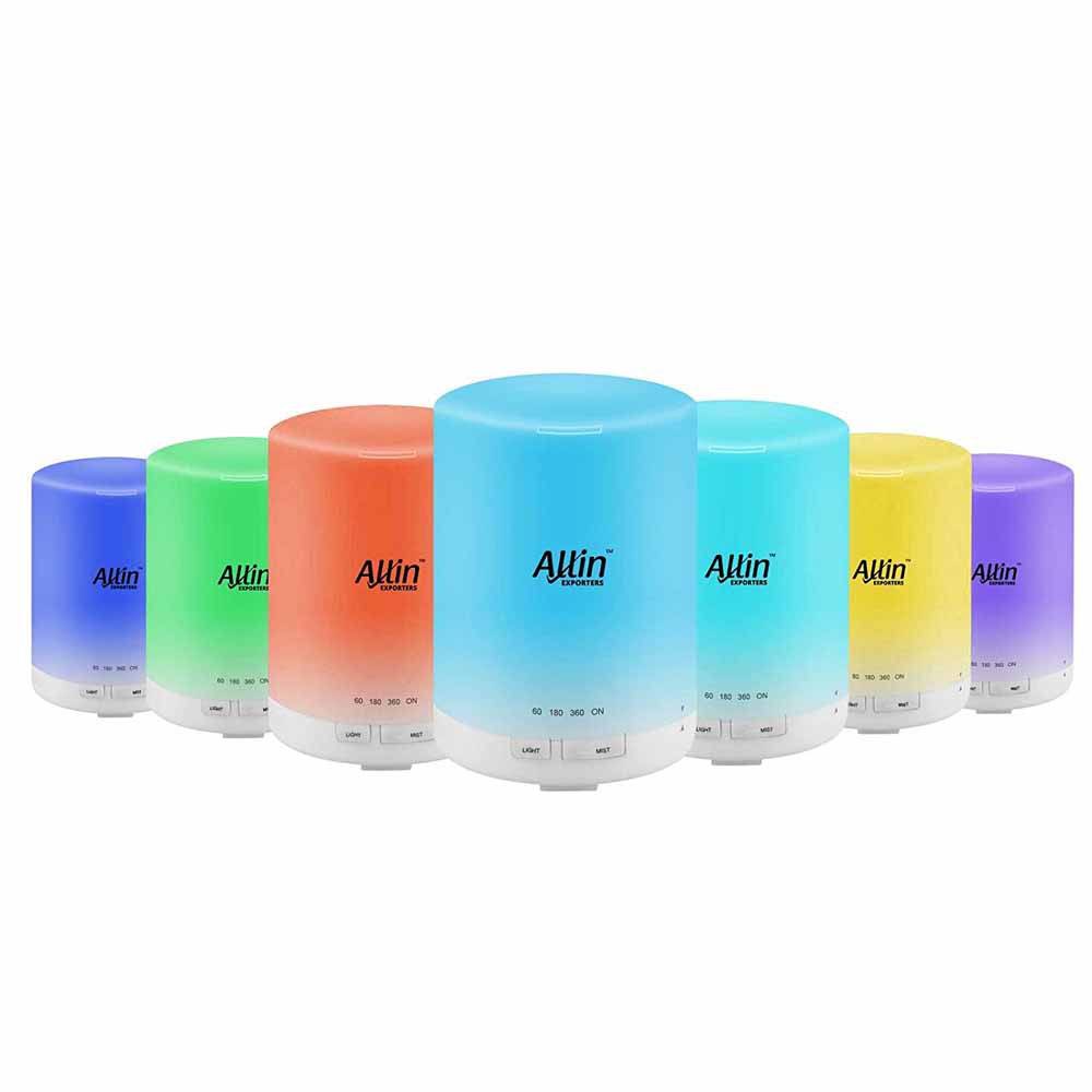 Allin Exporters DT-G03 Essential Oil Aroma Diffuser and Ultrasonic Humidifier with 3 Timer Setting & Colorful LED Lights (300 ML)