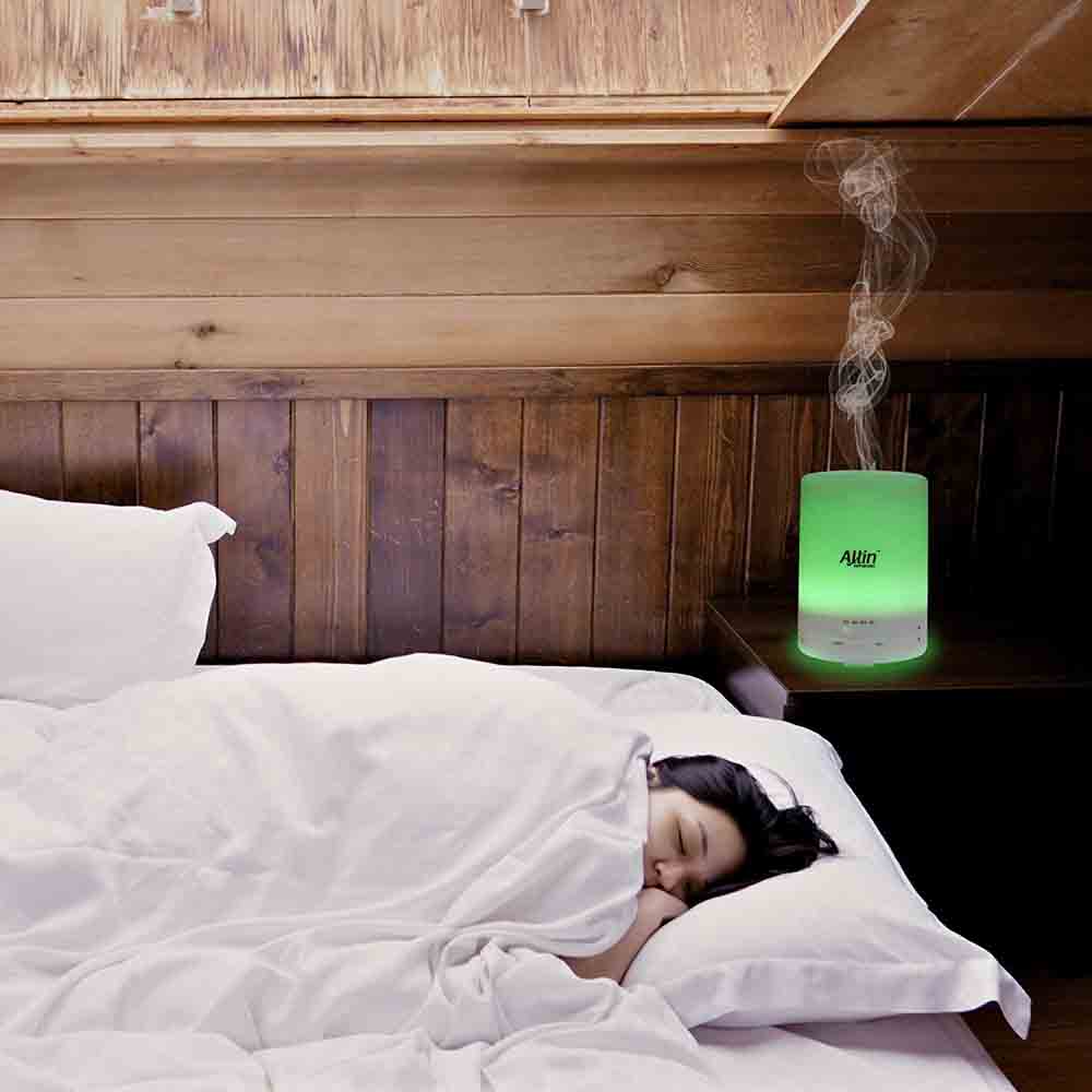 Allin Exporters DT-G03 Essential Oil Aroma Diffuser and Ultrasonic Humidifier with 3 Timer Setting & Colorful LED Lights (300 ML)