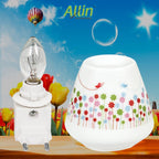 Pluggable Ceramic Oil Aroma Diffuser Burner Night Lamp (Colour May Vary)