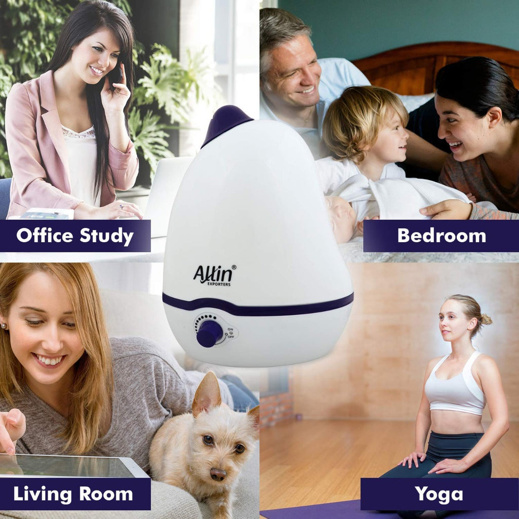 Allin Exporters PH906 Cool Mist Dolphin Humidifier Adults and Baby Bedroom 2 L Portable Room Humidifier