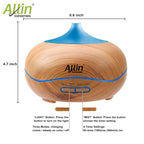 2 in 1 Ultrasonic Aroma Diffuser and Humidifier (Wooden Grain & White) (DT-1518 Model - A)