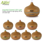 2 in 1 Ultrasonic Aroma Diffuser and Humidifier (Wooden Grain Finish) - 300 ML :- (DT-1518 Model - B)