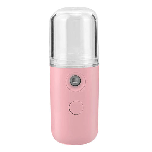 Allin Exporters JSQ-S1 Nano Mist Face Sprayer Rechargeable Portable Mini Facial Humidifier Mister Steamer Handy Spray for Skin Moisturizing & Hydration (30ml, Random Color)